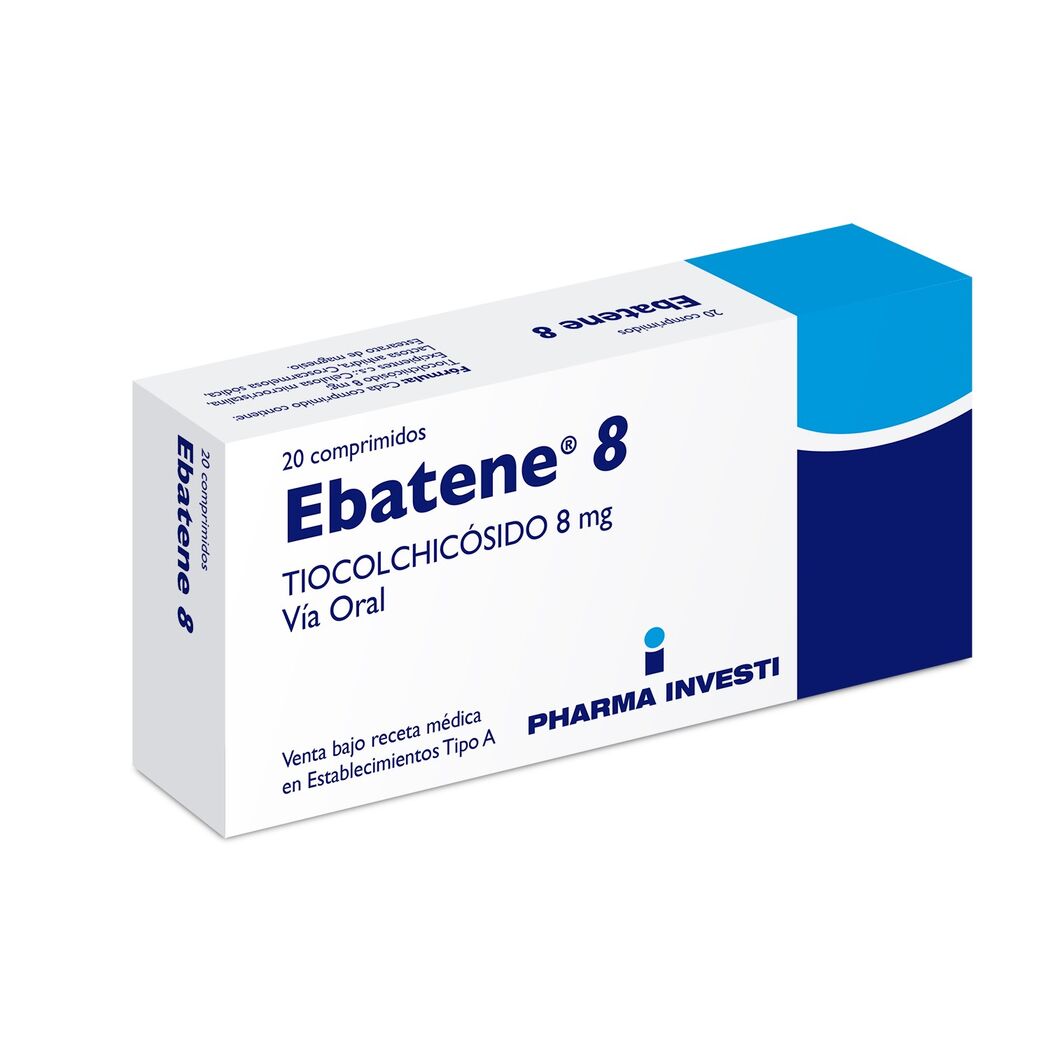 EBATENE COM 8 MG X 20