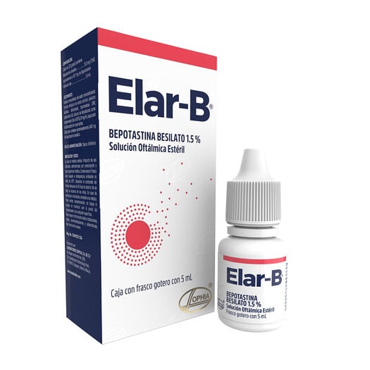 ELAR B SOLUCION OFTALMICA X 5 ML