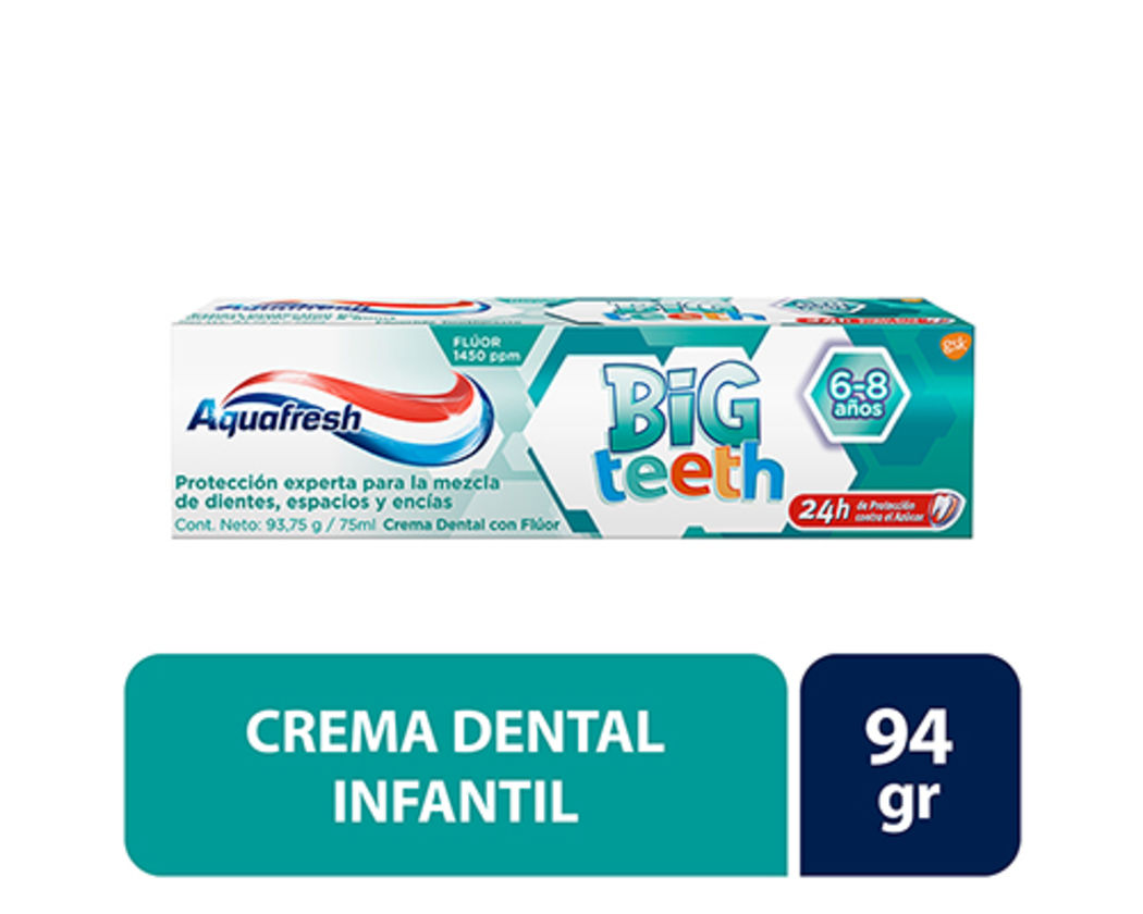 AQUAFRESH BIG TEETH ETAPA 3 CRE DEN X 75 GR