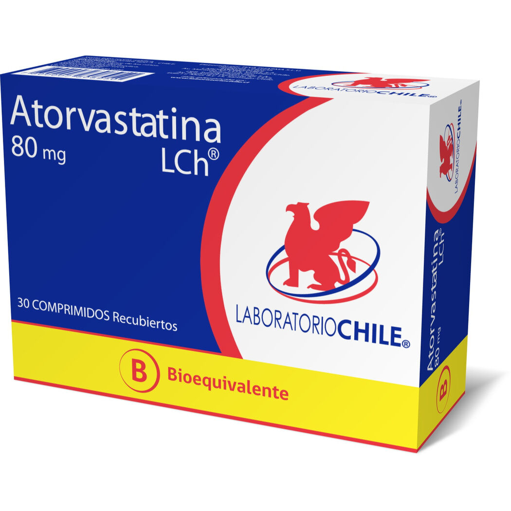 Atorvastatina 80 mg x 30 comprimidos