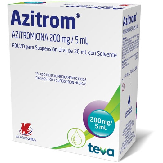 AZITROM SUS MARCA 200 MG X...