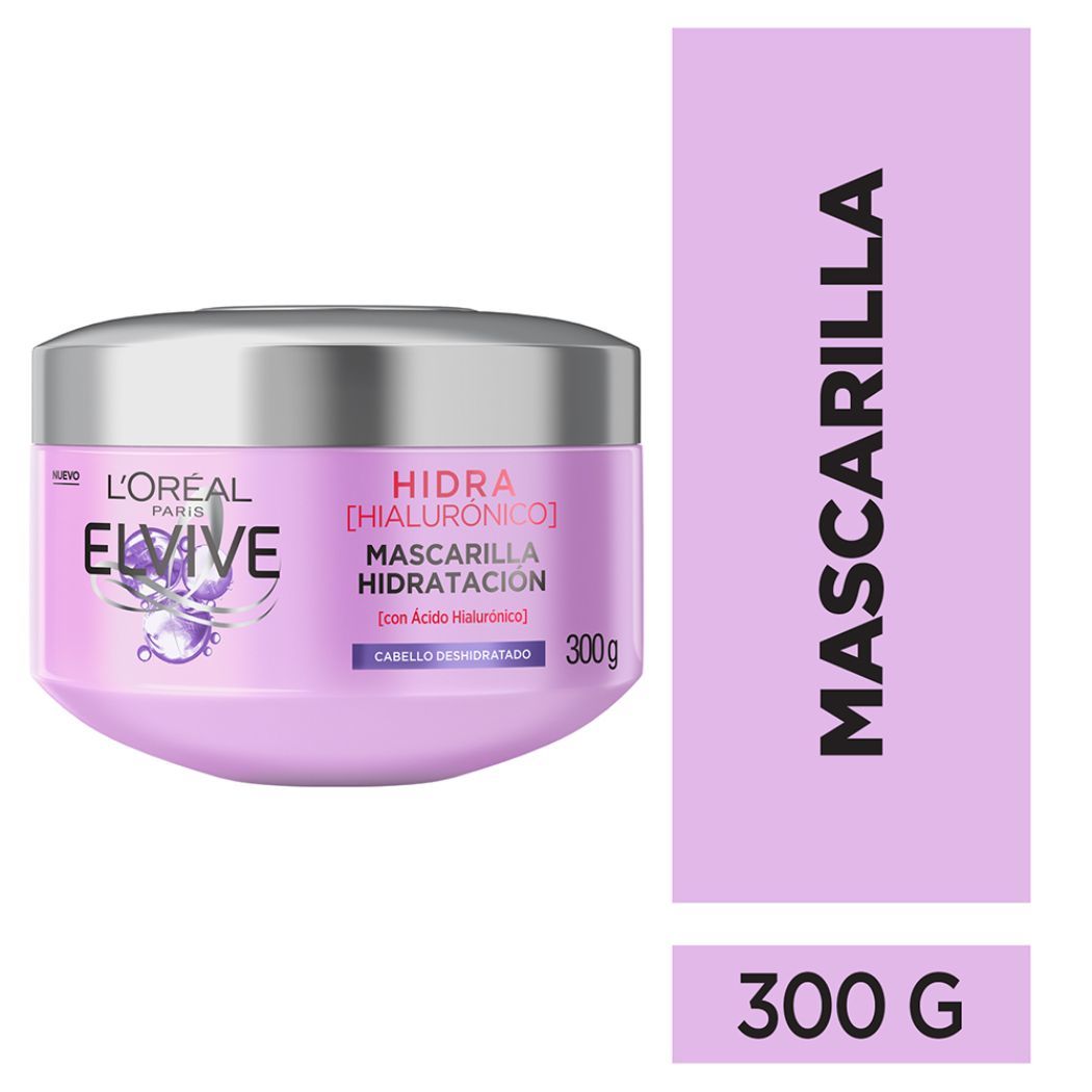 ELVIVE MASCARILLA HIDRATACION HIDRA HIALURONICO X 300 ML