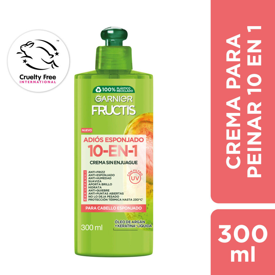 FRUCTIS TRATAMIENTO ESPONJADO 10 EN 1 X 300 ML