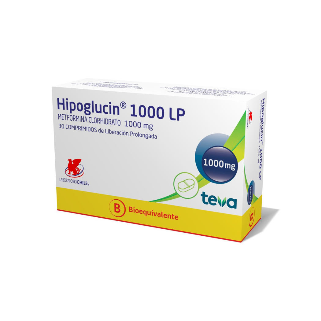 HIPOGLUCIN LP COM 1000 MG X 30 (BE)