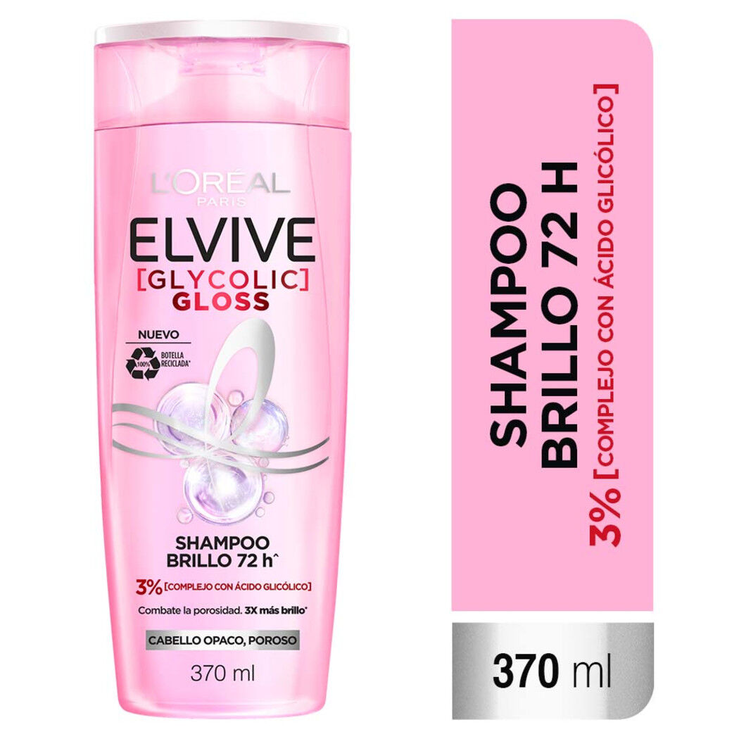 ELVIVE SHAMPOO GLYCOLIC GLOSS X 370 ML