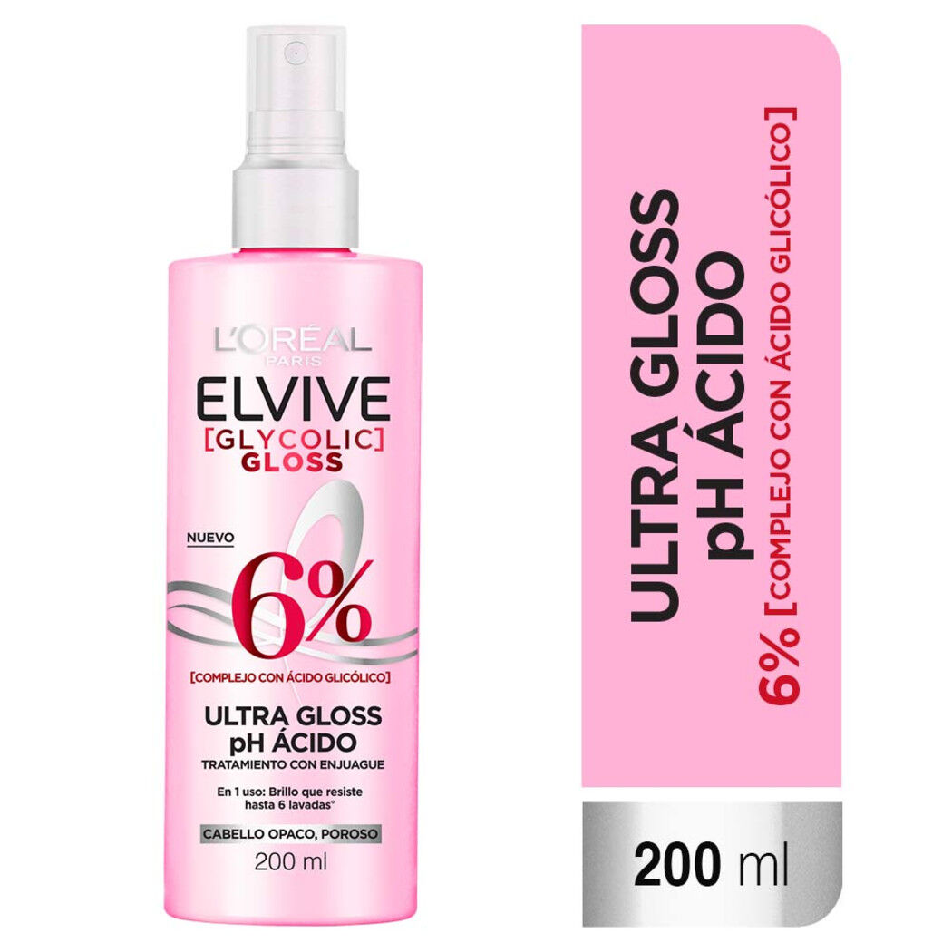 ELVIVE TRATAMIENTO GLYCOLIC ULTRA GLOSS SPRAY X 200 ML