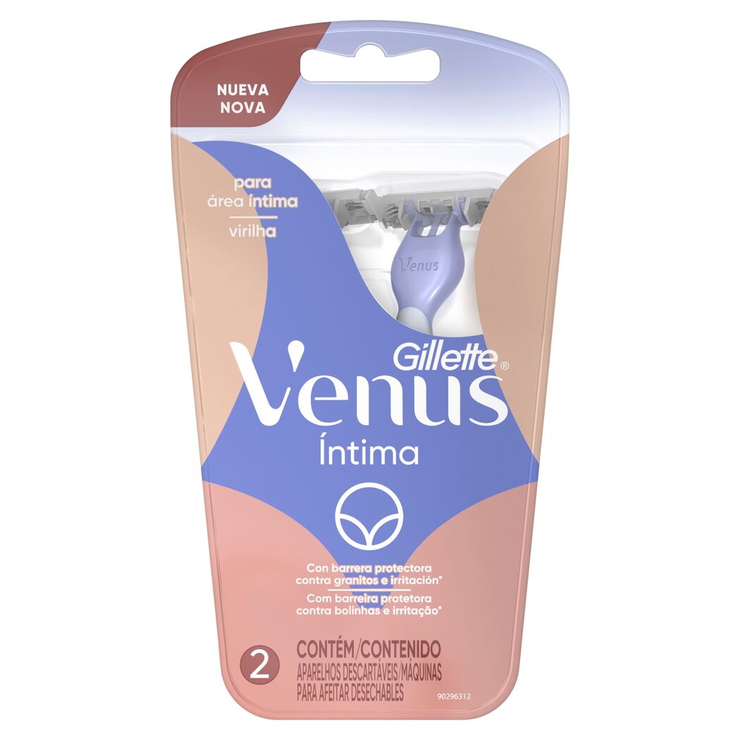 GILLETTE VENUS INTIMA MAQUINA DE AFEITAR X 2 UND