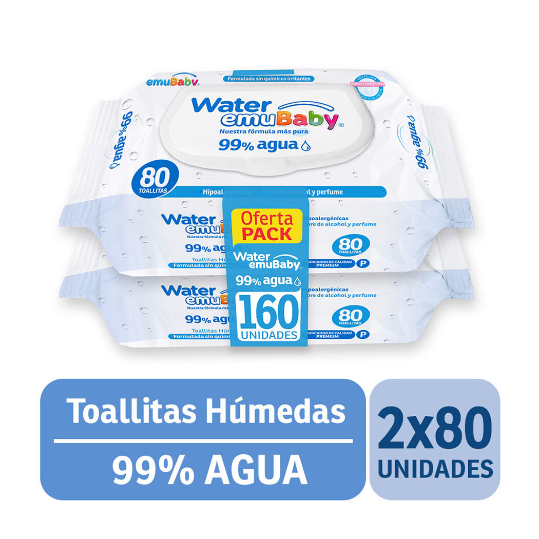 EMUBABY TOA HUMEDA 99% AGUA...