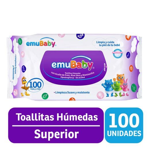 EMUBABY TOA HUMEDAS X 100 UND