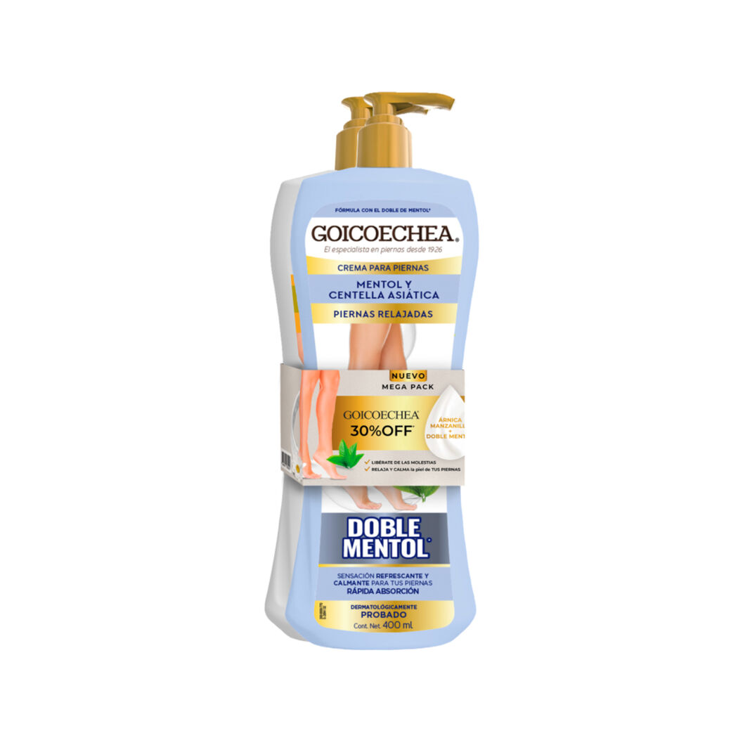 GOICOCHA DOBLE MENTOL 400 GR + ARNICA 400 GR