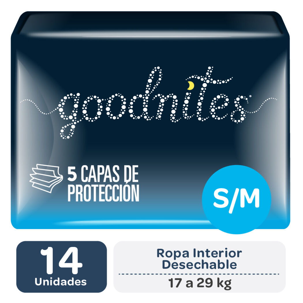 GOODNITES PANTS TALLA M X 14