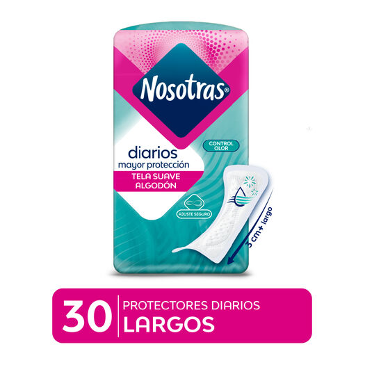 NOSOTRAS PROT DIARIOS LARGOS CONTR/OLOR X 30