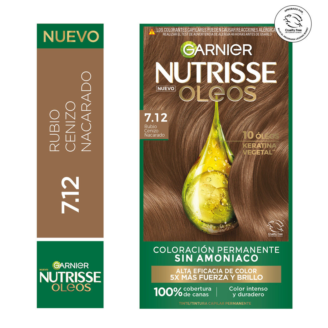 NUTRISSE COLORACION OLEO RUBIO CENIZO NACARADO N 7.12
