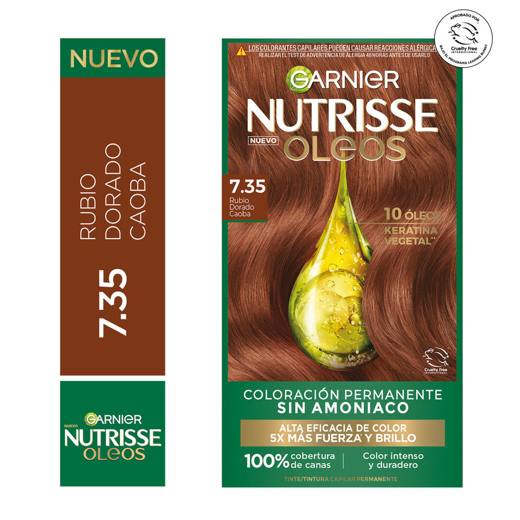 NUTRISSE COLORACION OLEO RUBIO DORADO N 7.35