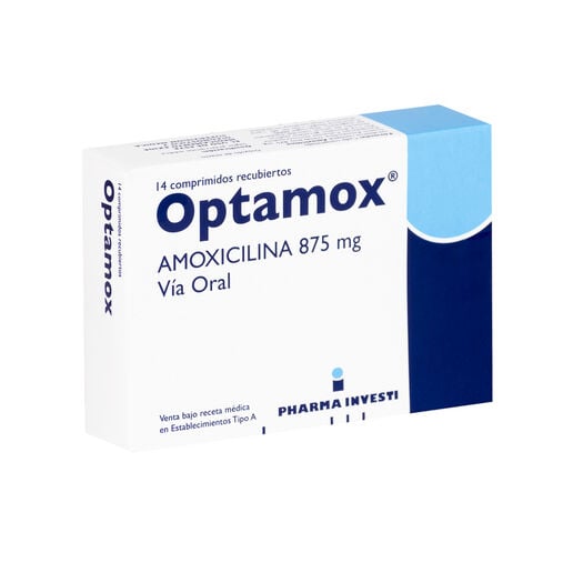 OPTAMOX COM 875 MG X 14