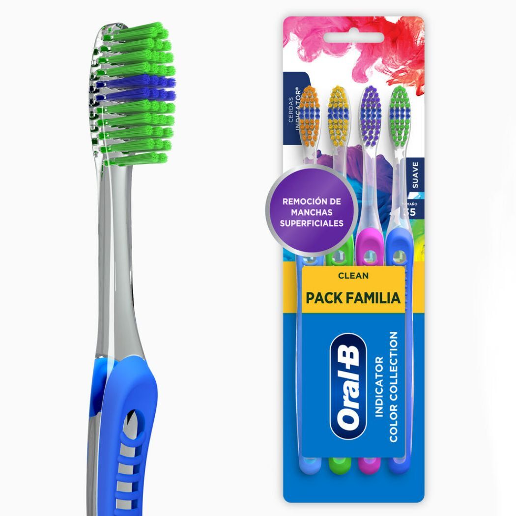 ORAL B CEPILLO COLOR INDICATOR CLASICO X 4 UND