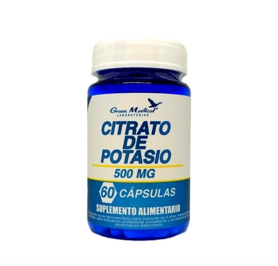 CITRATO DE POTASIO CAP 500 MG X 60 GREEN MED