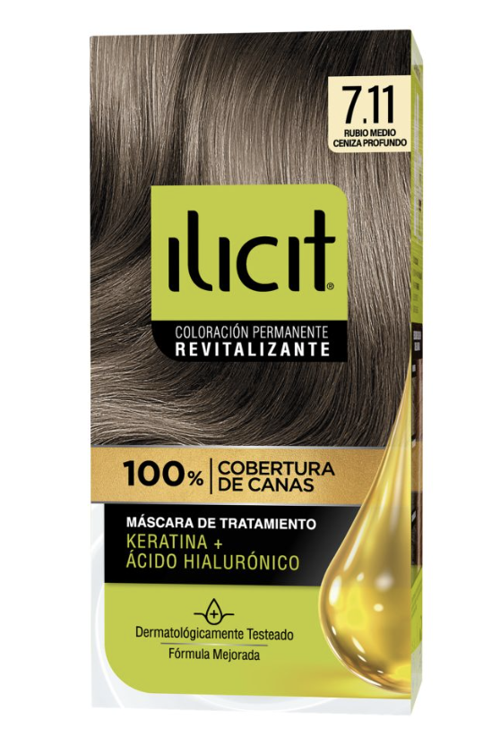 ILICIT 7/11 RUBIO CENIZA PROFUNDO X 45 GR