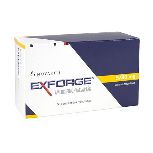 EXFORGE  5/ 80 MG X 56 COMPRIMIDOS