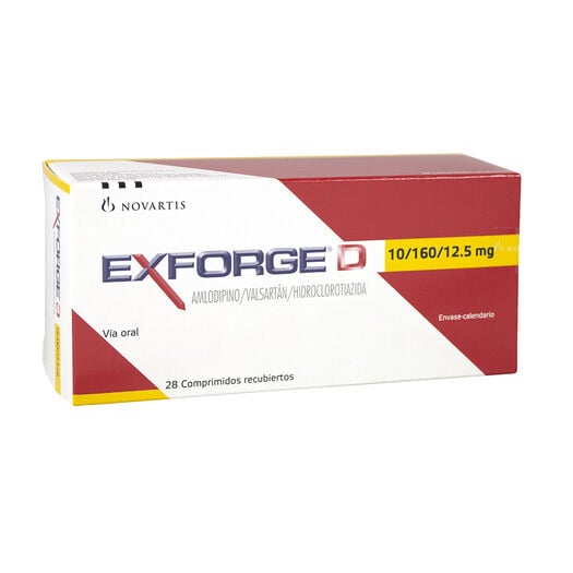 EXFORGE-D COM 10/160/12,5 MG X 28