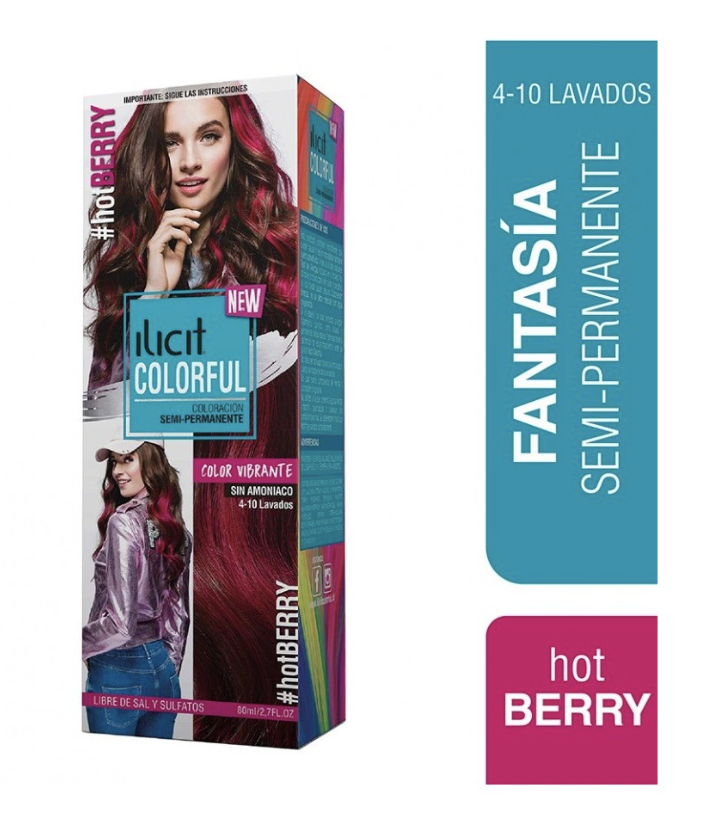 ILICIT COLORFUL HOT BERRY X 80 ML