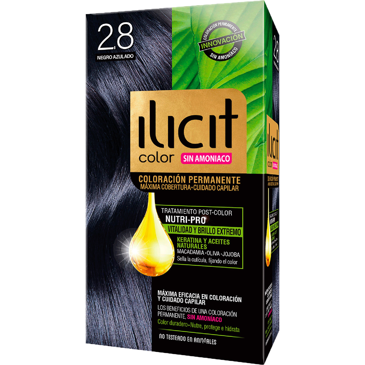 ILICIT SIN AMONIACO 2/8 NEGRO AZULAD X 60 GR