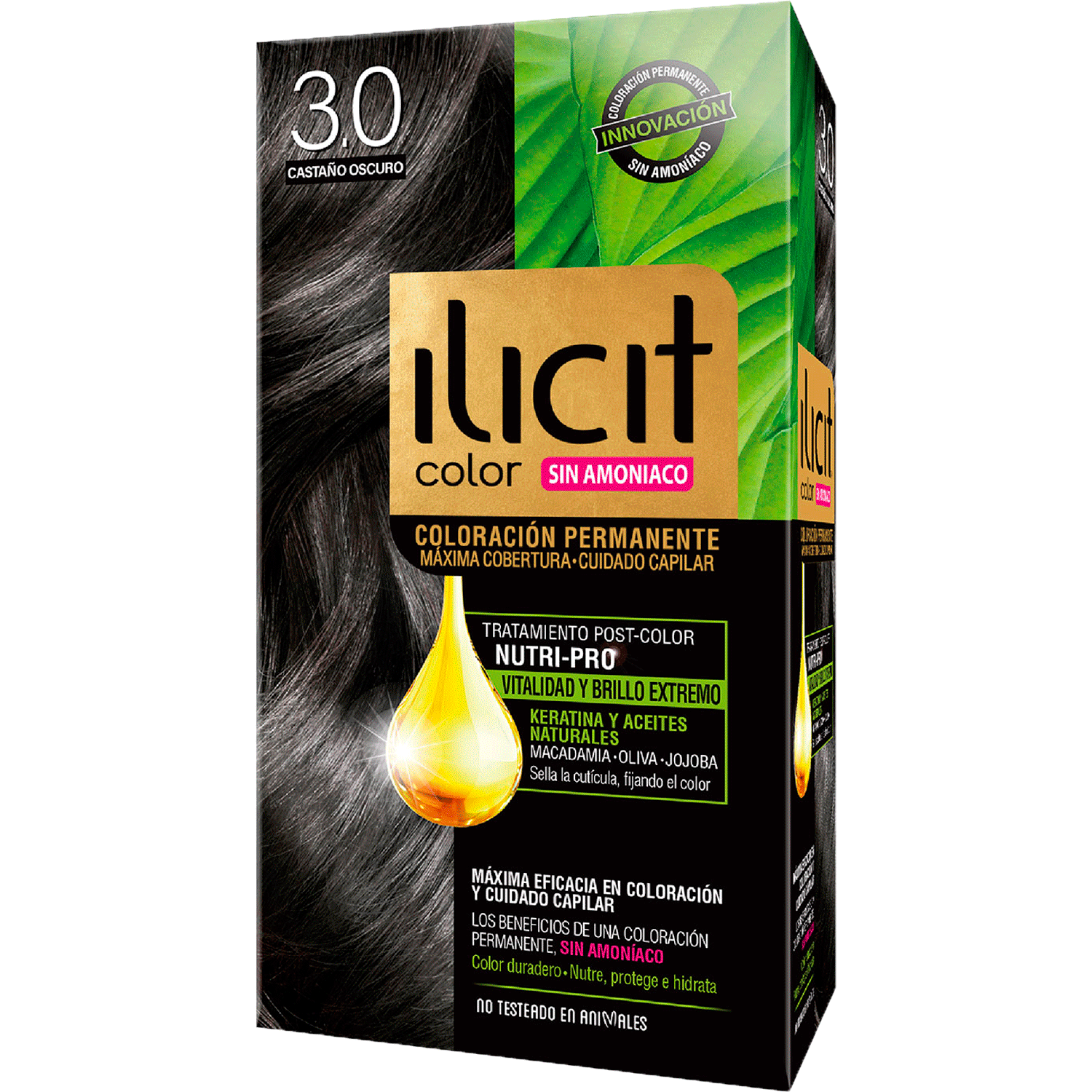 ILICIT SIN AMONIACO 3/0 CASTA OSCURO X 60 G