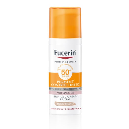 EUCERIN SUN FPS 50 FACE CREMA TONO MEDIO X 50 ML