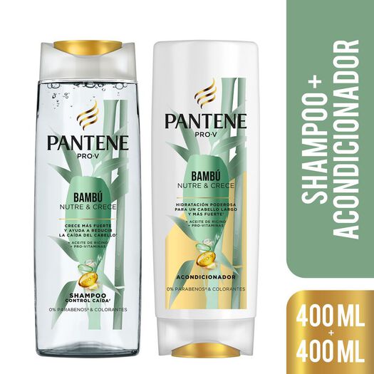 PANTENE PACK BAMBU SHAMPOO X 400 ML + BALSAMO X 400 ML