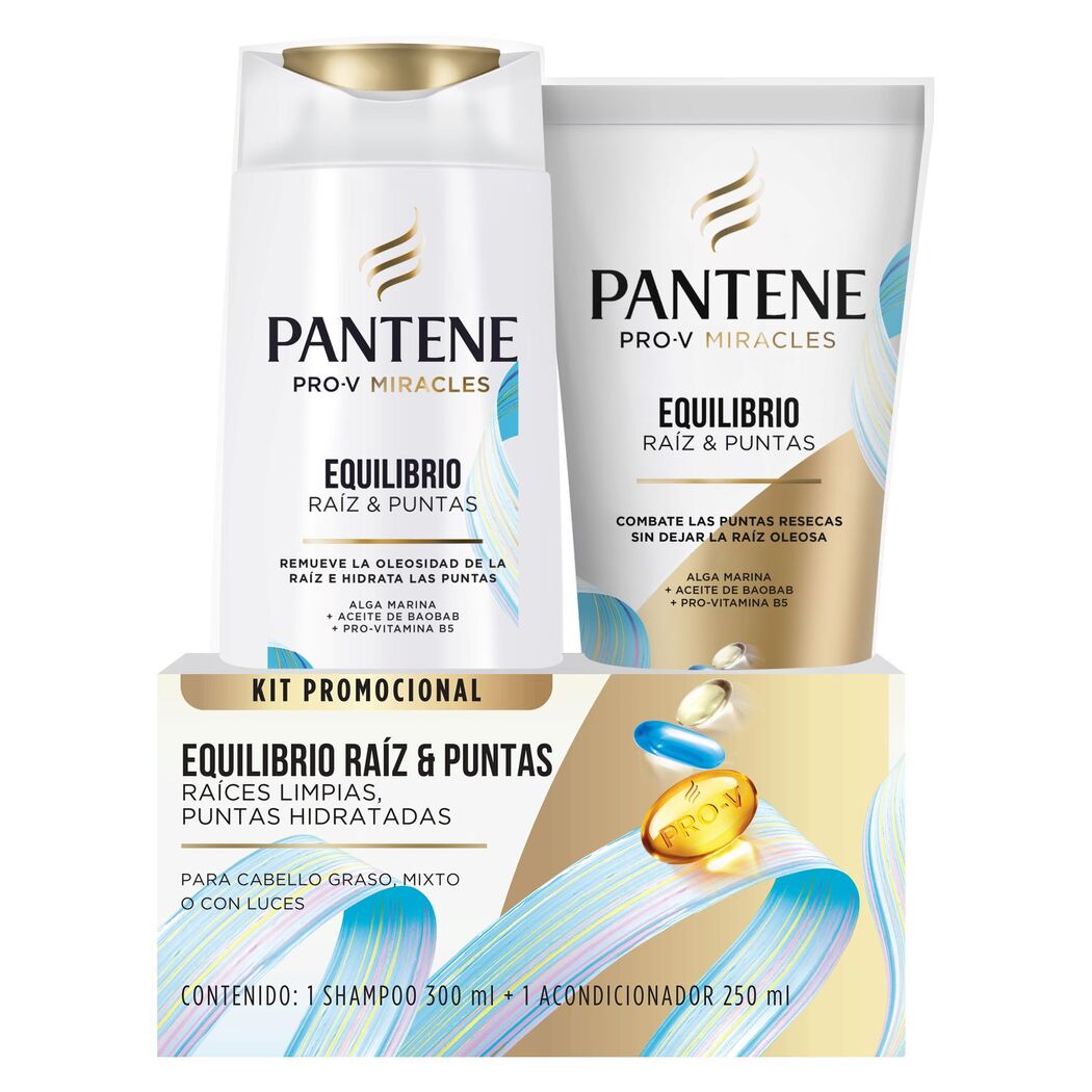 PANTENE PACK EQUILIBRIO SHAMPOO X 300 ML + BALSAMO X 250 ML