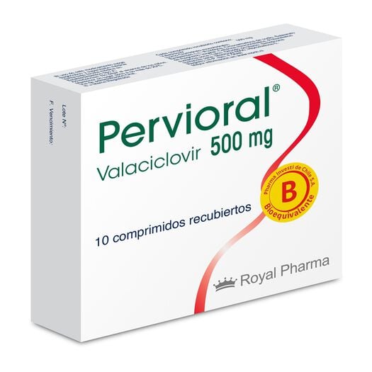 PERVIORAL COM 500 MG X 10