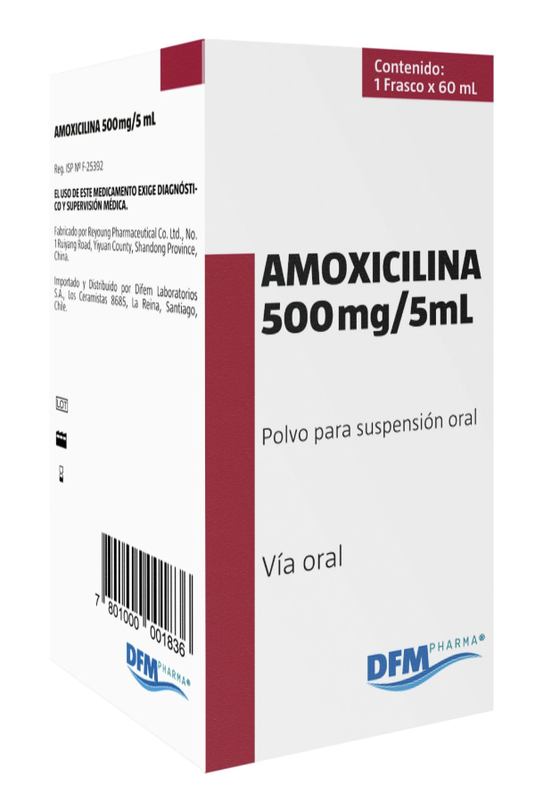 AMOXICILINA SUS 500 MG/5 ML...