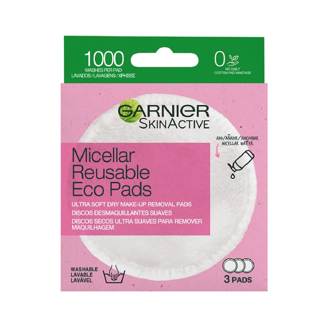 GARNIER ECO PADS DESMAQUILLANTE REUTILIZABLE X 3 UND