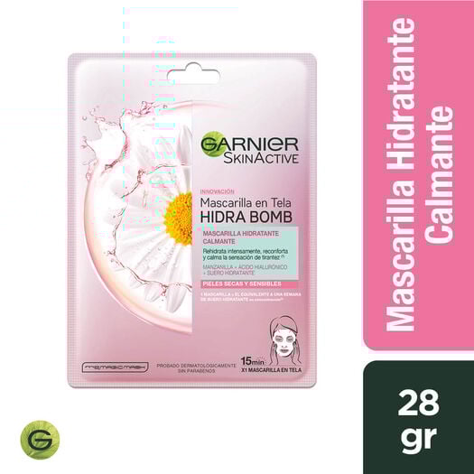 GARNIER MASCARILLA HIDRA BOMB MANZANILLA
