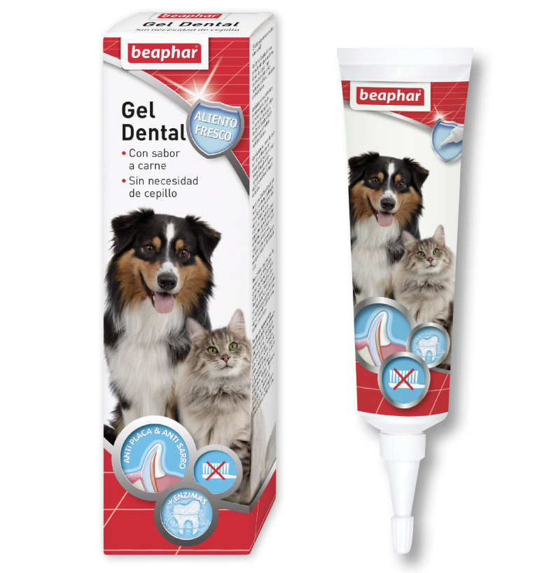 GEL CUIDADO DENTAL PERRO Y GATO X 100 GR BEAPHAR