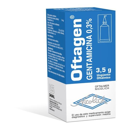 GENTAMICINA ungüento OFTALMOLÓGICO X 3,5 GR