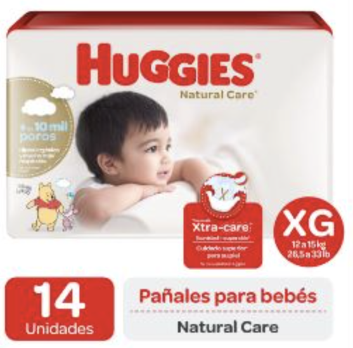 HUGGIES NATURAL CARE MAXI XG X14