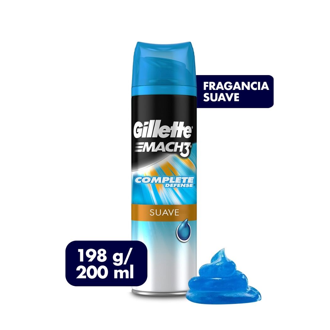 GILLETTE GEL DE AFEITAR SUAVE X 200 ML