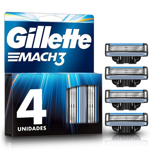 GILLETTE MACH3 REPUESTO X 4 UND