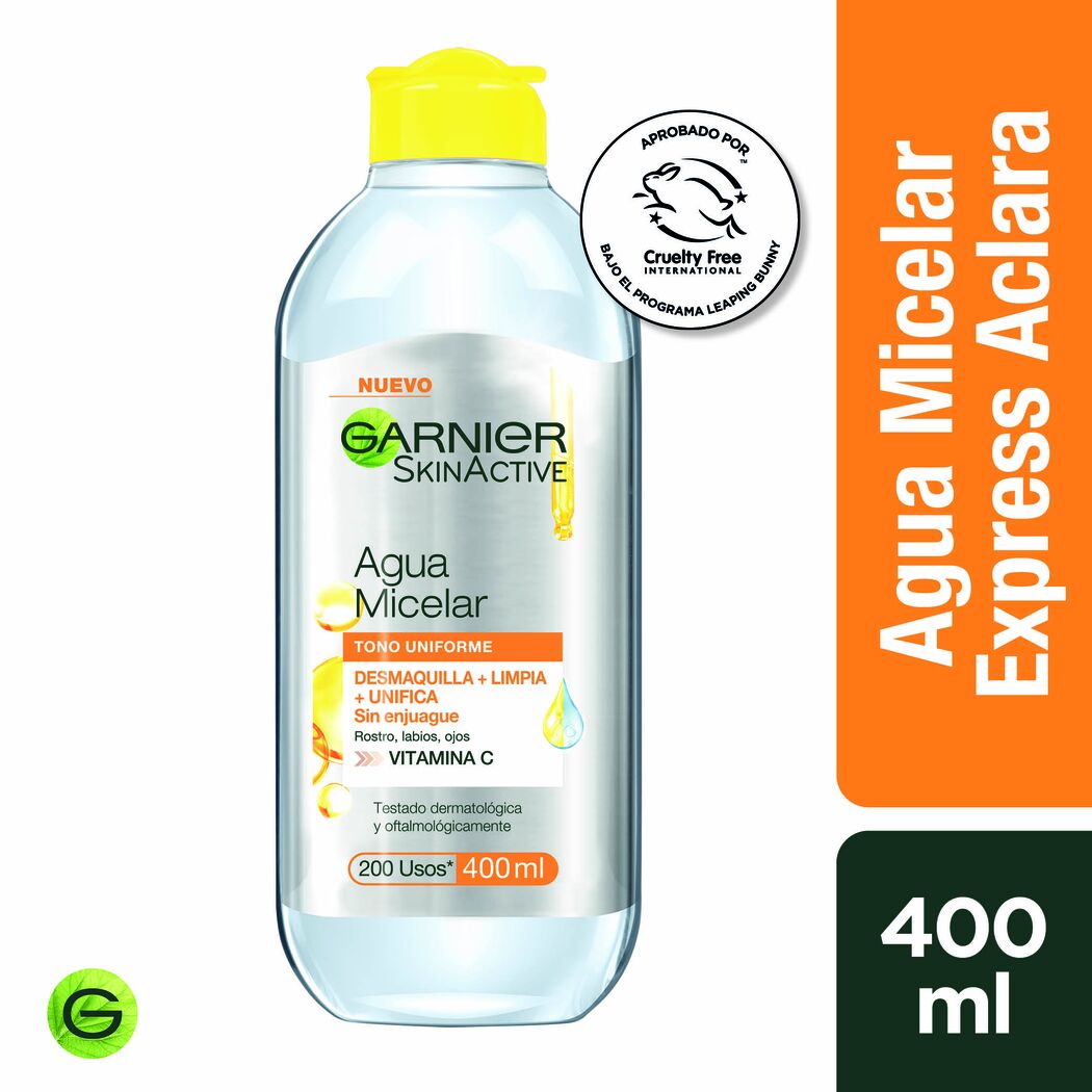 AGUA MICELAR EXPRESS ACLARA X 400 ML GARNIER