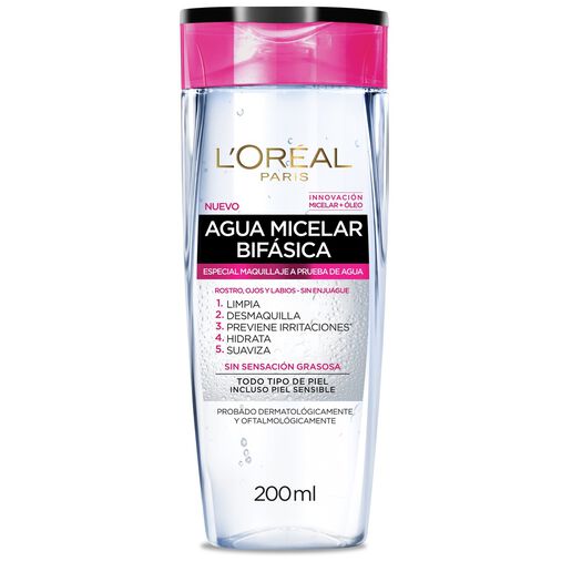 AGUA MICELAR WATERPROOF HIDRA-TOTAL 5 X 200 ML LOREAL