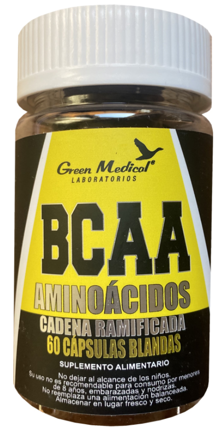 BCAA AMINOACIDOS CAP BLA X 60 GREEN MED