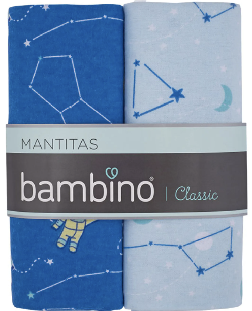 BAMBINO MANTITA CELESTE X 2 UND