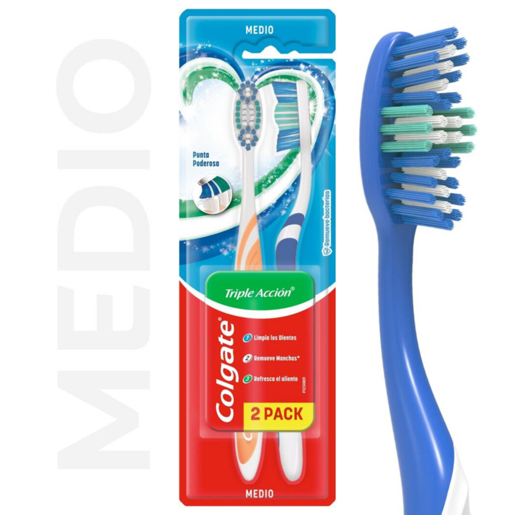 COLGATE CEP TRIPLE ACCION MEDIO 2 X 1