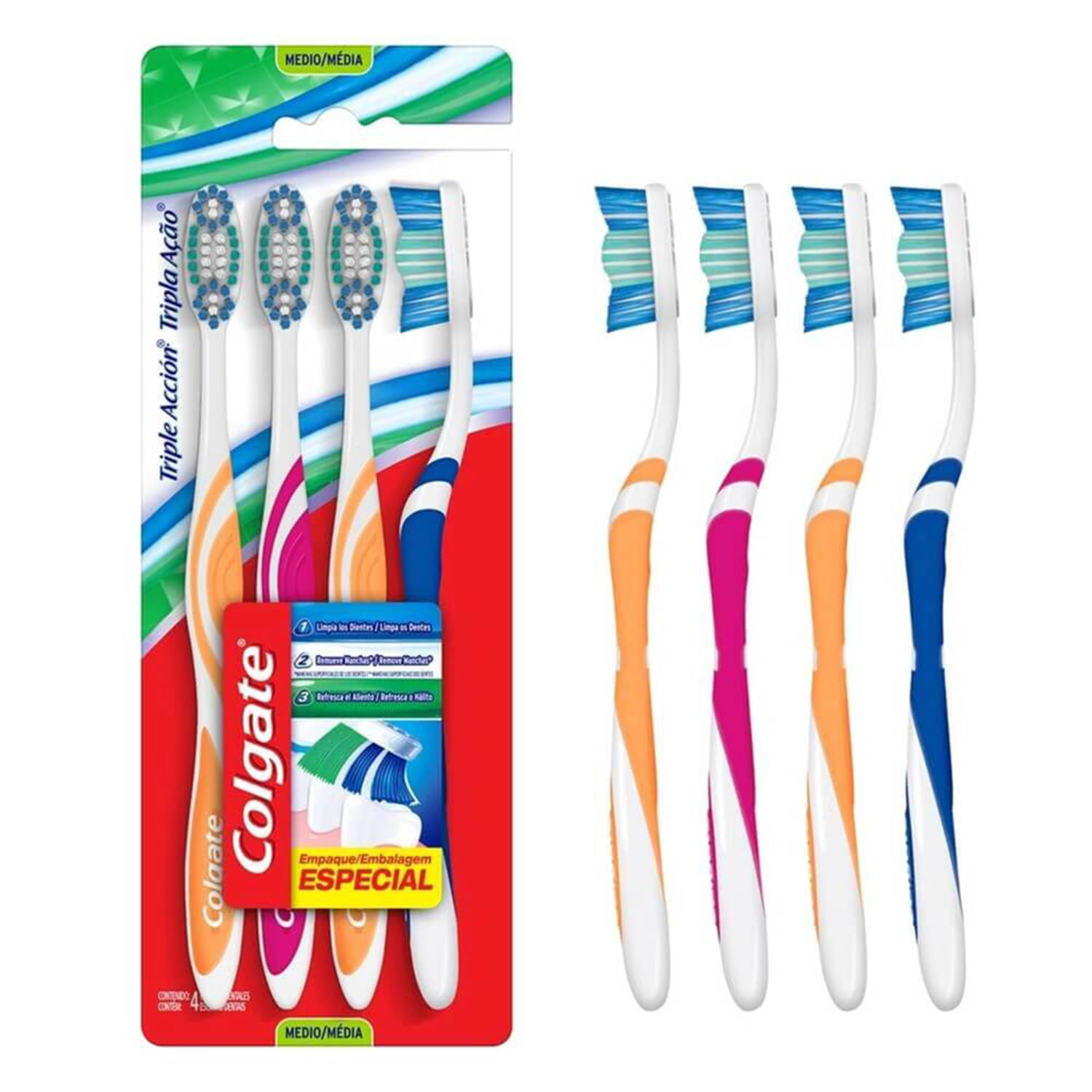 COLGATE CEP TRIPLE ACCION X 4 PACK