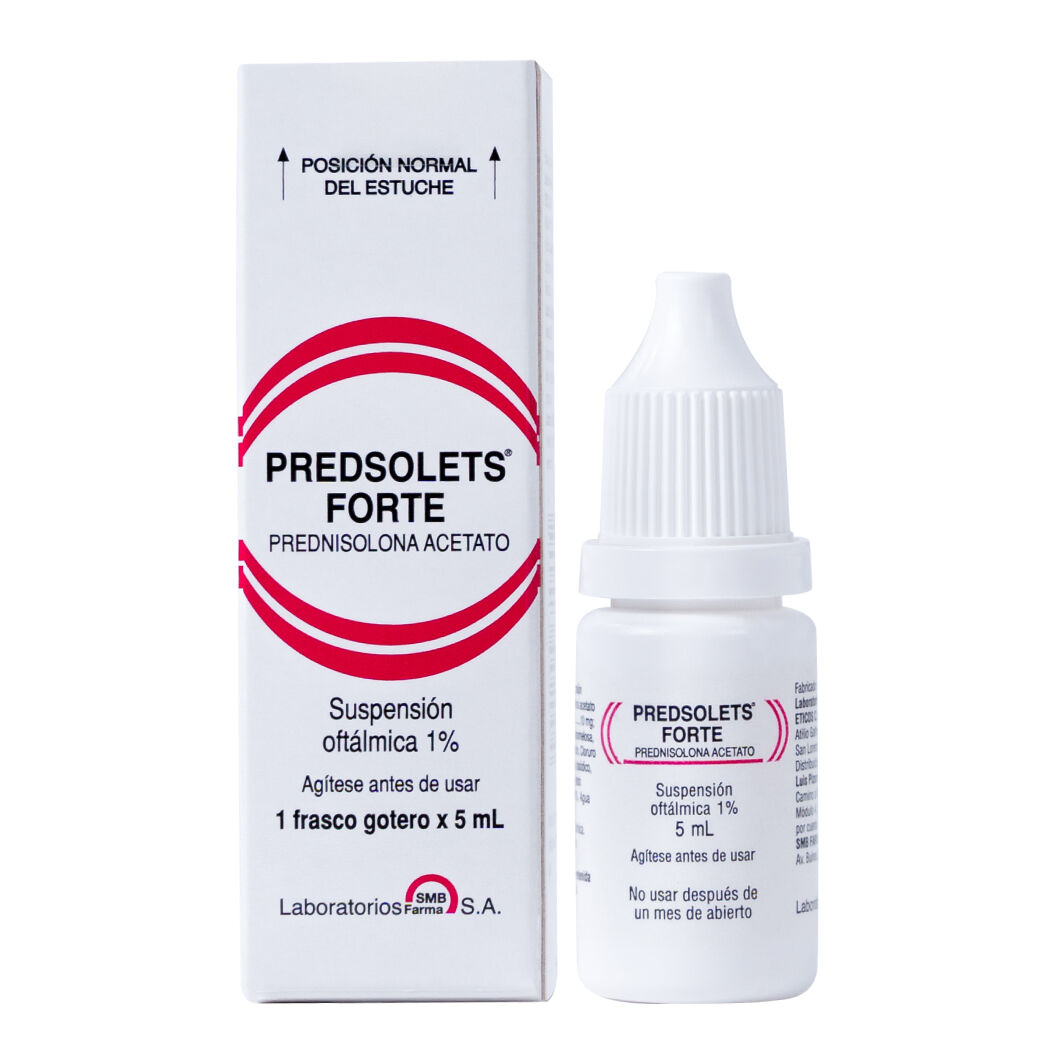 PREDSOLET FORTE 1% X 5 ML SUSPENSIÓN OFTÁLMICA
